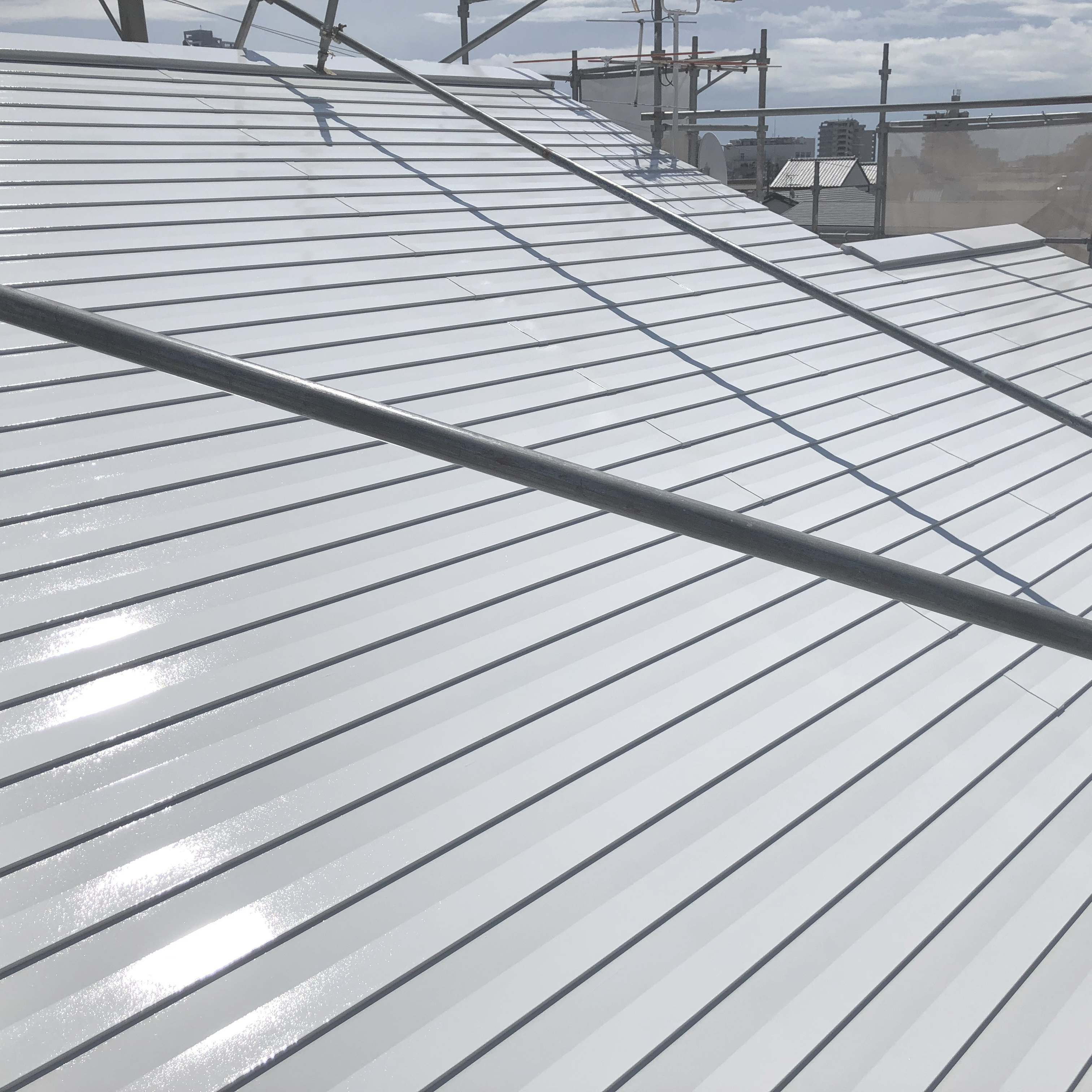 屋根遮熱塗装完了